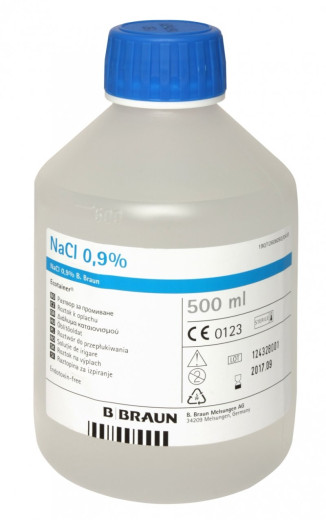 Fiziološka 0,9 % raztopina, 500 ml Fiziološka 0,9 % raztopina, 500 ml