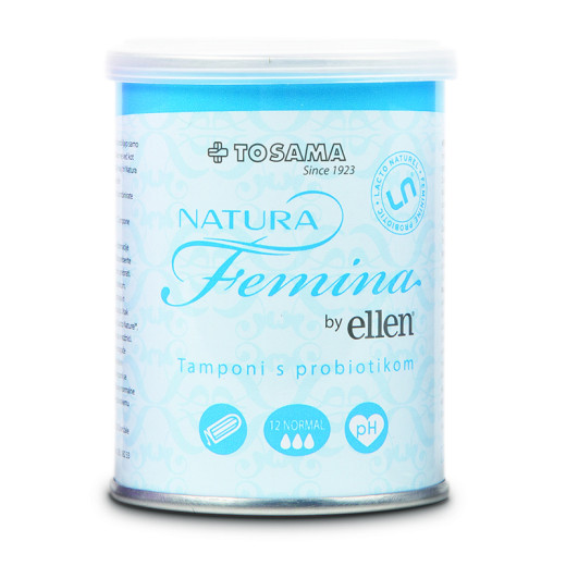 Natura Femina by Ellen Tamponi s probiotiki - normal, 12 tamponov