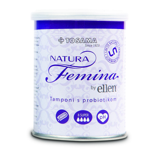 Natura Femina by Ellen Tamponi s probiotiki - super, 8 tamponov