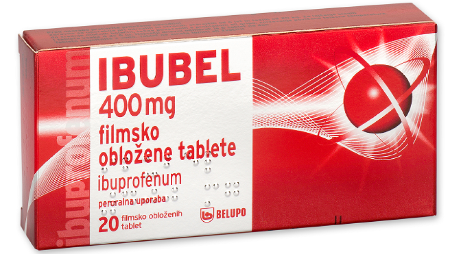 Ibubel 400 mg, 20 filmsko obloženih tablet Ibubel 400 mg, 20 filmsko obloženih tablet