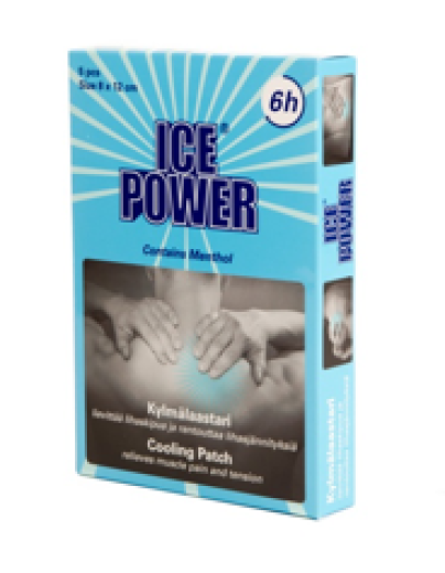 Ice Power, hladilni obliž 8 x 12 cm, 5 obližev Ice Power, hladilni obliž 8 x 12 cm, 5 obližev