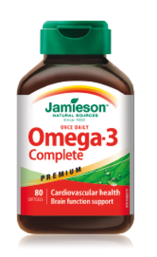 Jamieson Omega-3 Complete Premium, 80 kapsul Jamieson Omega-3 Complete Premium, 80 kapsul