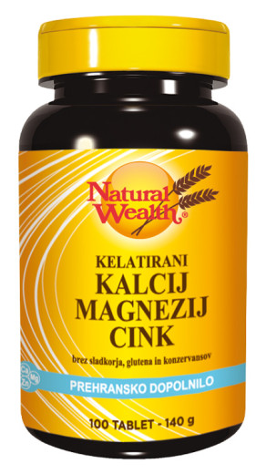 Natural Wealth Kalcij, magnezij, cink, 100 tablet Natural Wealth Kalcij, magnezij, cink, 100 tablet