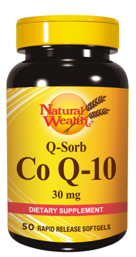 Natural Wealth Koencim Q10 30 mg, 50 mehkih kapsul