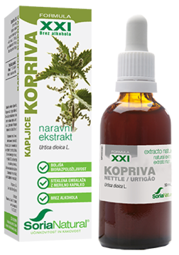 Soria Natural Kopriva XXI kapljice, 50 ml Soria Natural Kopriva XXI kapljice, 50 ml