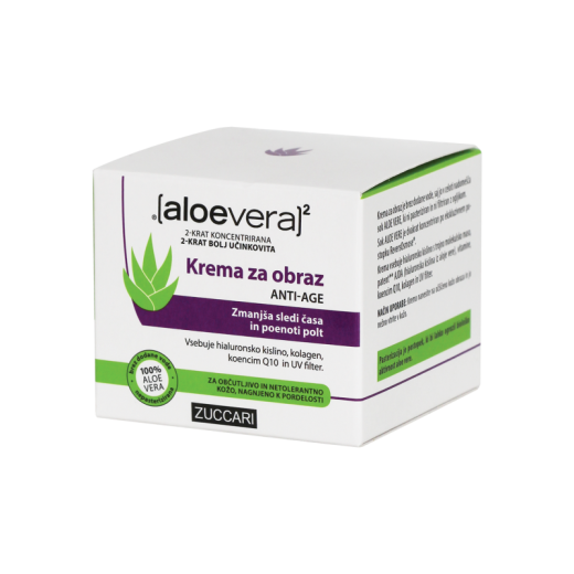 Aloe Vera X2, Anti-age krema za obraz, 50 ml Aloe Vera X2, Anti-age krema za obraz, 50 ml