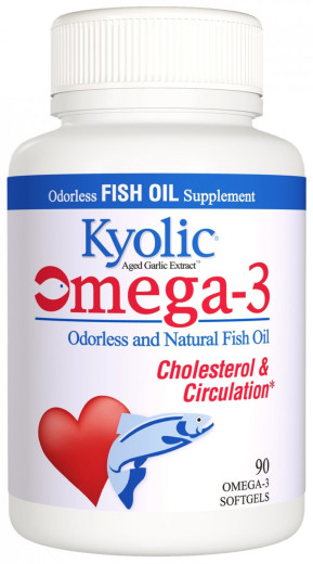 Kyolic Omega-3, 90 mehkih kapsul