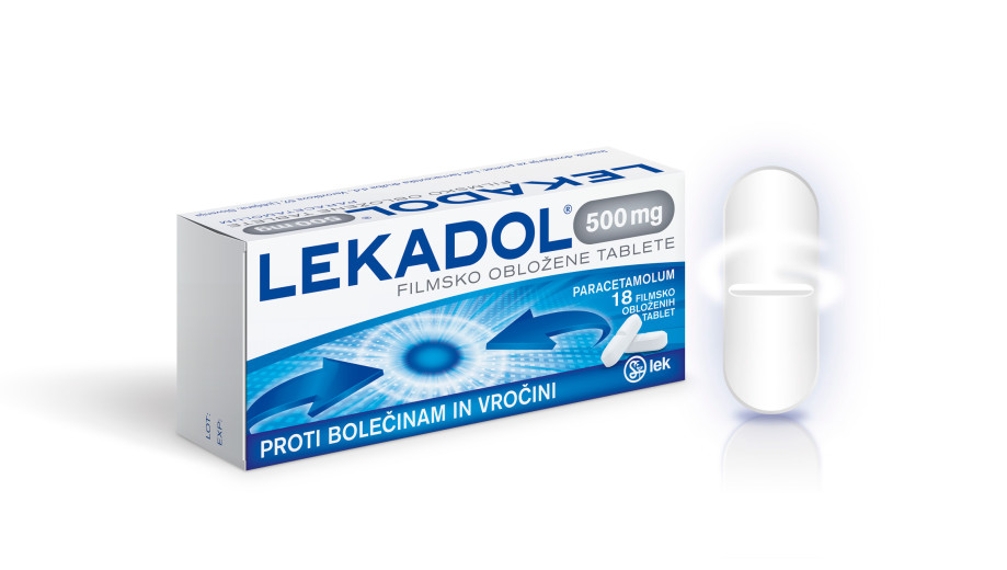 Lekadol 500 mg, 18 filmsko obloženih tablet Lekadol 500 mg, 18 filmsko obloženih tablet