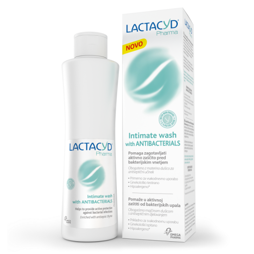 Lactacyd Pharma with Antibacterials, intimna nega, 250 ml Lactacyd Pharma with Antibacterials, intimna nega, 250 ml