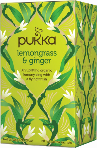 Pukka Lemongrass & Ginger, ekološki čaj, 20 vrečk