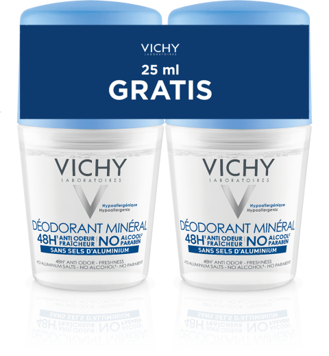 Vichy Mineralni dezodorant roll-on, 2x50 ml Vichy Mineralni dezodorant roll-on, 2x50 ml