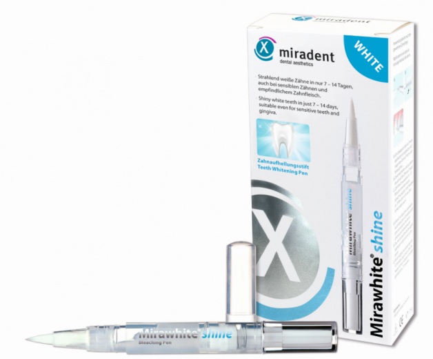 Miradent, Mirawhite shine, Pero za beljenje zob, 1,8 ml