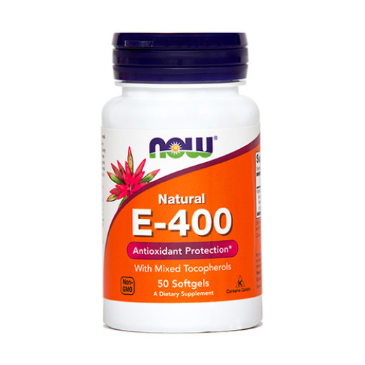 NOW Vitamin E 400 i.e., 50 mehkih kapsul NOW Vitamin E 400 i.e., 50 mehkih kapsul