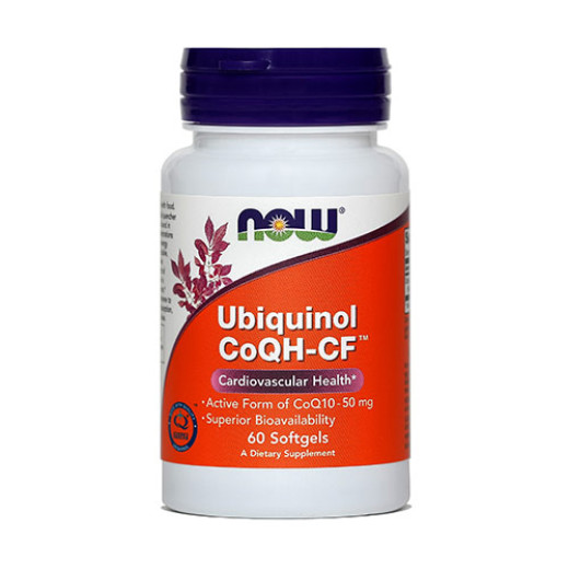 NOW Ubiquinol 50 mg, 60 mehkih kapsul NOW Ubiquinol 50 mg, 60 mehkih kapsul