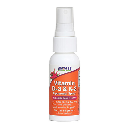 Now Vitamin D-3 & K-2 pršilo, 59 ml Now Vitamin D-3 & K-2 pršilo, 59 ml
