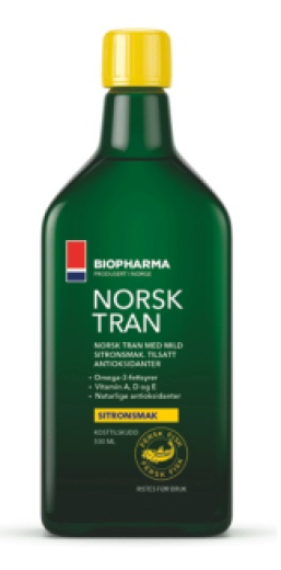 Biopharma Norsk Tran, 500 ml Biopharma Norsk Tran, 500 ml