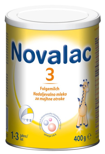 Novalac 3, nadaljevalno mleko za majhne otroke, 400 g Novalac 3, nadaljevalno mleko za majhne otroke, 400 g