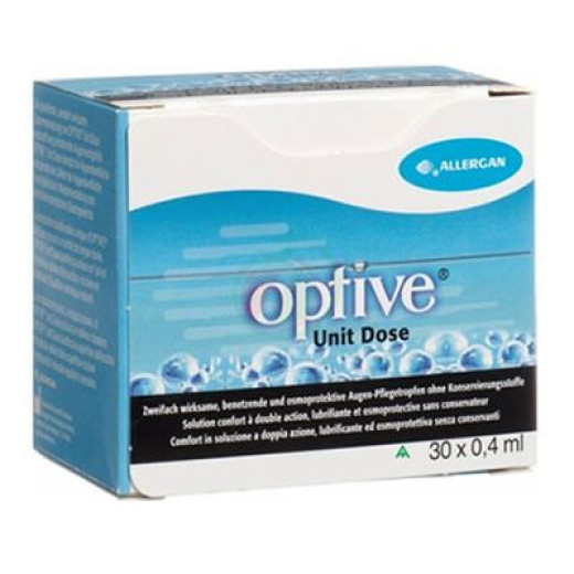 Optive UD, enoodmerne kapljice oči, 0,4 ml, 30 enoodmernih vsebnikov