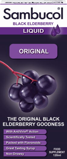 Sambucol Original, tekoči izvleček črnega bezga, 120 ml