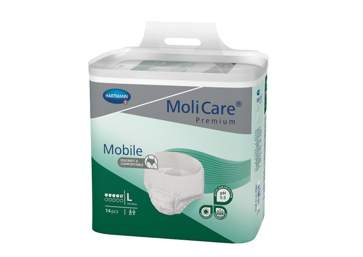 Molicare Premium Mobile 5D - L, 14 inkontinenčnih hlačk Molicare Premium Mobile 5D - L, 14 inkontinenčnih hlačk