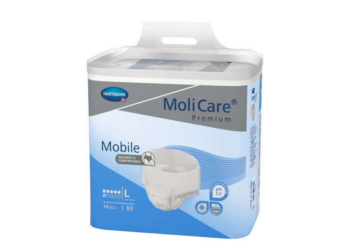 Molicare Premium Mobile 6D - L, 14 inkontinenčnih hlačk Molicare Premium Mobile 6D - L, 14 inkontinenčnih hlačk