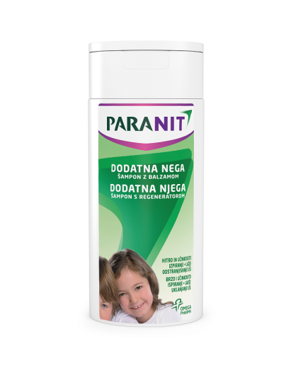 Paranit, šampon z balzamom za dodatno nego, 100 ml