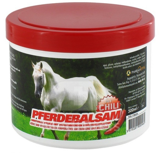 PharmaVital, konjski balzam s čilijem, 500 ml PharmaVital, konjski balzam s čilijem, 500 ml