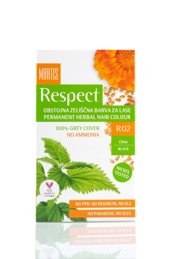 Martis, barva za lase R02 črna, 135 ml Martis, barva za lase R02 črna, 135 ml
