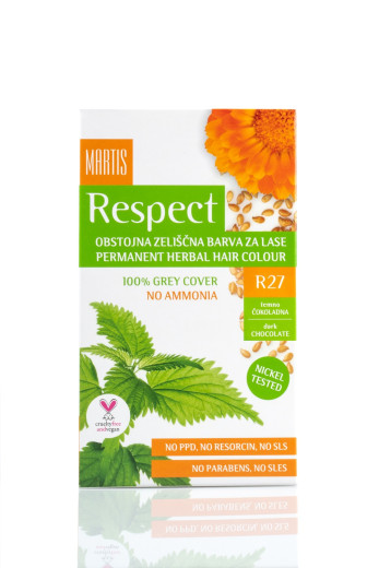 Martis, barva za lase R27 temno čokoladna, 135 ml Martis, barva za lase R27 temno čokoladna, 135 ml