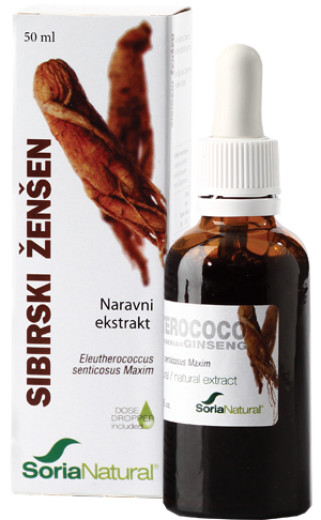 Soria Natural Sibirski ženšen, kapljice, 50 ml Soria Natural Sibirski ženšen, kapljice, 50 ml