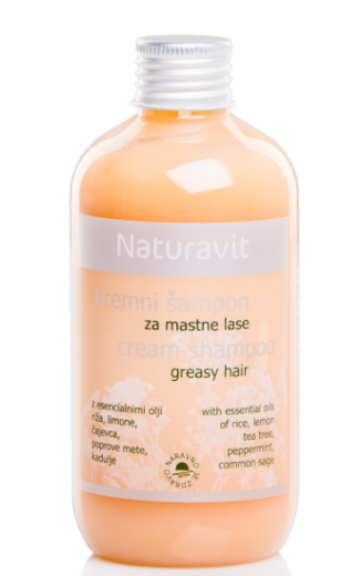 Naturavit, kremni šampon za mastne lase, 250 ml Naturavit, kremni šampon za mastne lase, 250 ml