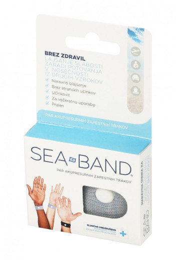 Sea Band, zapestnica za lajšanje slabosti, 2 kosa Sea Band, zapestnica za lajšanje slabosti, 2 kosa