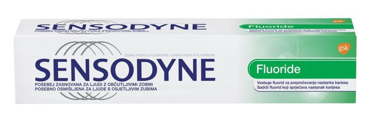 Sensodyne Fluoride, zobna pasta, 75 ml Kozmetika