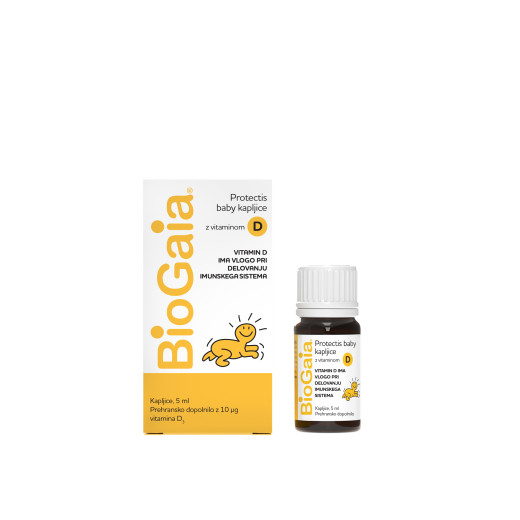 BioGaia ProTectis kapljice z vitaminom D3, 5 ml BioGaia ProTectis kapljice z vitaminom D3, 5 ml