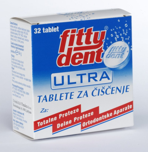 Fittydent, tablete za čiščenje zobnih protez in ortodontskih aparatov, 32 tablet Fittydent, tablete za čiščenje zobnih protez in ortodontskih aparatov, 32 tablet
