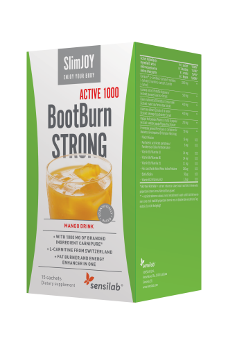 Sensilab SlimJOY BootBurn Strong Active 1000, 4,5 g x 15 vrečk Sensilab SlimJOY BootBurn Strong Active 1000, 4,5 g x 15 vrečk