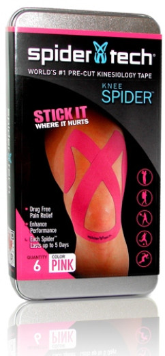 Spider Pre-Cut kineziološki trak koleno, roza 6x
