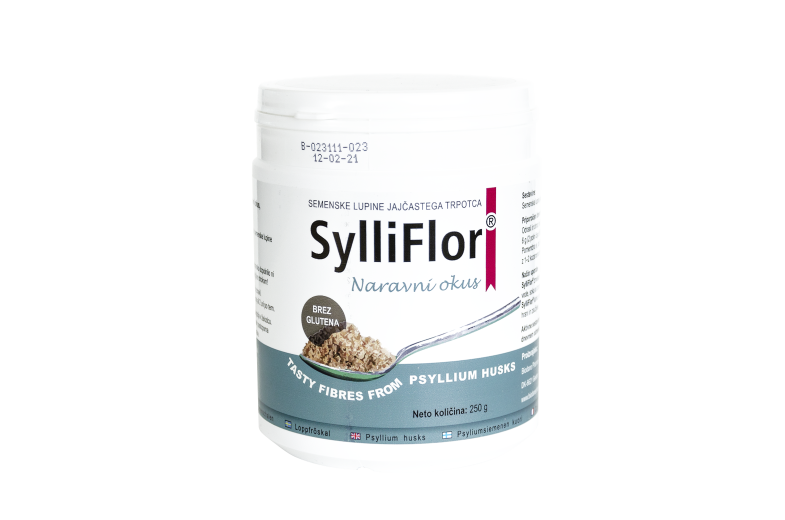 SylliFlor, semenske lupine jajčastega trpotca, naravni okus, 250 g SylliFlor, semenske lupine jajčastega trpotca, naravni okus, 250 g