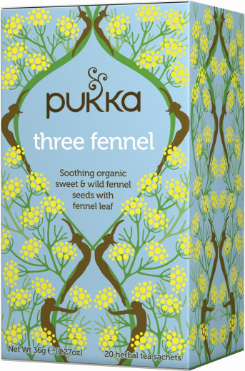 Pukka Three Fennel, ekološki čaj, 20 vrečk