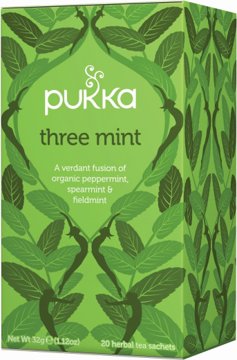 Pukka Three Mint, ekološki čaj, 20 vrečk Pukka Three Mint, ekološki čaj, 20 vrečk