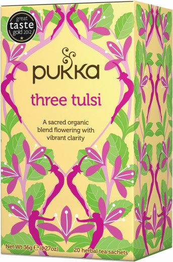 Pukka Three Tulsi, ekološki čaj, 20 vrečk