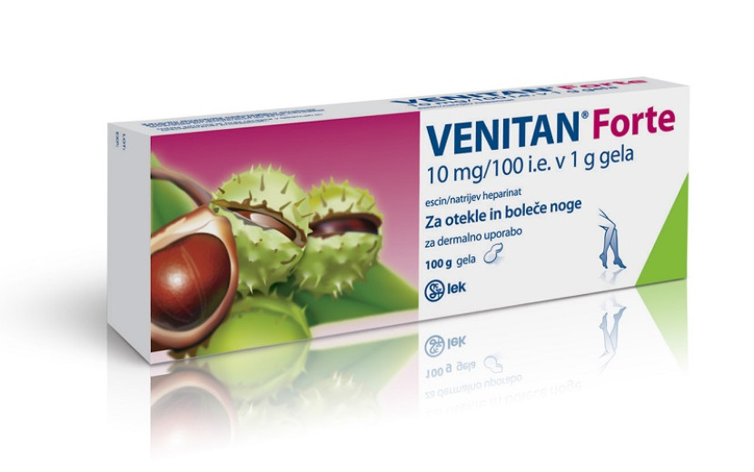 Venitan Forte 10 mg/100 i.e. v 1 g, gel, 100 g