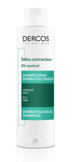 Vichy Dercos, negovalni šampon za mastne lase, 200 ml Vichy Dercos, negovalni šampon za mastne lase, 200 ml