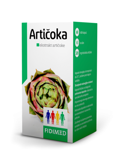 Artičoka, 60 kapsul