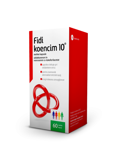 Fidi koencim 10, 60 mehkih kapsul Fidi koencim 10, 60 mehkih kapsul