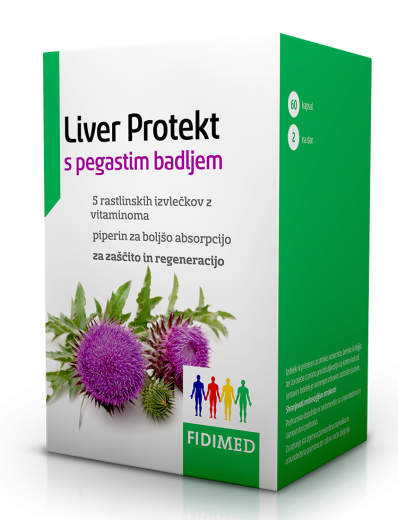 Liver Protekt s pegastim badljem, 60 kapsul Liver Protekt s pegastim badljem, 60 kapsul