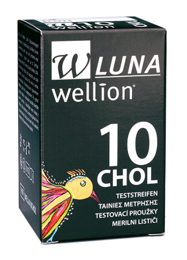 Wellion Luna Duo, 10 merilnih lističev za holesterol Wellion Luna Duo, 10 merilnih lističev za holesterol