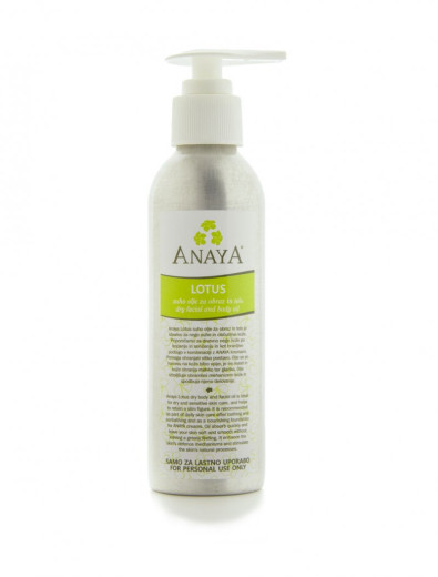 Anaya Lotus, olje za obraz in telo, 150 ml Anaya Lotus, olje za obraz in telo, 150 ml