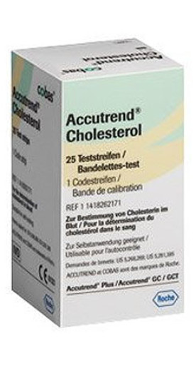 Accutrend Cholesterol, 25 testnih lističev Accutrend Cholesterol, 25 testnih lističev