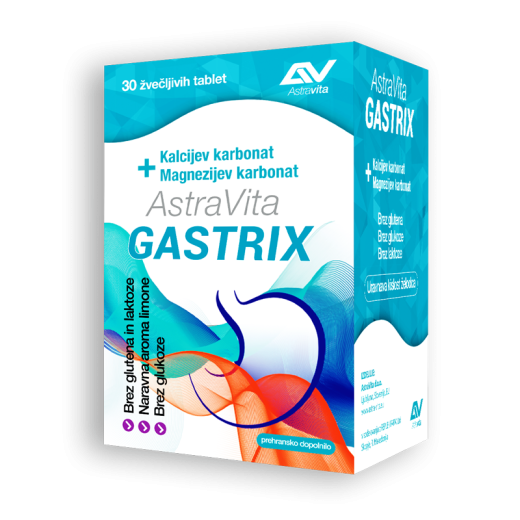 AstraVita Gastrix, 30 žvečljivih tablet AstraVita Gastrix, 30 žvečljivih tablet